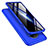 Funda Dura Plastico Rigida Carcasa Mate Frontal y Trasera 360 Grados P02 para OnePlus 7T Azul