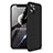 Funda Dura Plastico Rigida Carcasa Mate Frontal y Trasera 360 Grados para Apple iPhone 12 Pro Max Negro