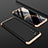 Funda Dura Plastico Rigida Carcasa Mate Frontal y Trasera 360 Grados para Huawei Honor View 30 Pro 5G Oro y Negro