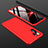 Funda Dura Plastico Rigida Carcasa Mate Frontal y Trasera 360 Grados para Huawei P30 Pro New Edition Rojo