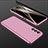 Funda Dura Plastico Rigida Carcasa Mate Frontal y Trasera 360 Grados para Samsung Galaxy A24 4G Oro Rosa