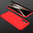 Funda Dura Plastico Rigida Carcasa Mate Frontal y Trasera 360 Grados para Samsung Galaxy F54 5G Rojo