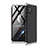 Funda Dura Plastico Rigida Carcasa Mate Frontal y Trasera 360 Grados para Samsung Galaxy M31s Plata y Negro