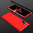 Funda Dura Plastico Rigida Carcasa Mate Frontal y Trasera 360 Grados para Samsung Galaxy Note 10 Plus Rojo