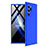 Funda Dura Plastico Rigida Carcasa Mate Frontal y Trasera 360 Grados para Samsung Galaxy Note 20 Ultra 5G Azul