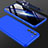 Funda Dura Plastico Rigida Carcasa Mate Frontal y Trasera 360 Grados para Samsung Galaxy S22 Plus 5G Azul