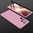 Funda Dura Plastico Rigida Carcasa Mate Frontal y Trasera 360 Grados para Samsung Galaxy S23 Ultra 5G Oro Rosa