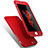 Funda Dura Plastico Rigida Carcasa Mate Frontal y Trasera 360 Grados Q01 para Apple iPhone 6 Rojo