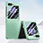 Funda Dura Plastico Rigida Carcasa Mate Frontal y Trasera 360 Grados SD1 para Samsung Galaxy Z Flip5 5G Menta Verde