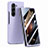 Funda Dura Plastico Rigida Carcasa Mate Frontal y Trasera 360 Grados SD1 para Samsung Galaxy Z Fold5 5G Morado