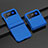 Funda Dura Plastico Rigida Carcasa Mate H06 para Samsung Galaxy Z Flip3 5G Azul