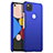 Funda Dura Plastico Rigida Carcasa Mate M01 para Google Pixel 4a Azul