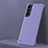 Funda Dura Plastico Rigida Carcasa Mate M04 para Samsung Galaxy S21 FE 5G Gris Lavanda