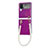 Funda Dura Plastico Rigida Carcasa Mate P07 para Samsung Galaxy Z Flip4 5G Morado