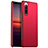 Funda Dura Plastico Rigida Carcasa Mate para Sony Xperia 10 III SO-52B Rojo