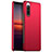 Funda Dura Plastico Rigida Carcasa Mate para Sony Xperia 10 III SOG04 Rojo