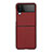 Funda Dura Plastico Rigida Carcasa Mate R01 para Samsung Galaxy Z Flip4 5G Rojo