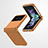 Funda Dura Plastico Rigida Carcasa Mate T02 para Samsung Galaxy Z Flip4 5G Naranja