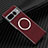 Funda Dura Plastico Rigida Carcasa Mate Twill con Mag-Safe Magnetic para Google Pixel 7 Pro 5G Rojo