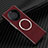 Funda Dura Plastico Rigida Carcasa Mate Twill con Mag-Safe Magnetic para Huawei Mate 60 Pro+ Plus Rojo