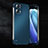 Funda Dura Plastico Rigida Carcasa Mate Twill T01 para Oppo Reno7 Pro 5G Azul