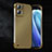 Funda Dura Plastico Rigida Carcasa Mate Twill T01 para Oppo Reno7 Pro 5G Oro