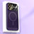 Funda Dura Plastico Rigida Carcasa Perforada con Mag-Safe Magnetic JS1 para Apple iPhone 13 Pro Max Morado