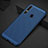 Funda Dura Plastico Rigida Carcasa Perforada P01 para Huawei Nova 4e Azul