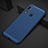 Funda Dura Plastico Rigida Carcasa Perforada para Huawei P30 Lite XL Azul