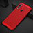 Funda Dura Plastico Rigida Carcasa Perforada para Huawei P30 Lite XL Rojo