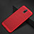 Funda Dura Plastico Rigida Carcasa Perforada W01 para Oppo R17 Pro Rojo