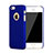 Funda Dura Plastico Rigida Mate con Agujero para Apple iPhone 5 Azul