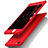 Funda Dura Plastico Rigida Mate Frontal y Trasera 360 Grados M01 para Apple iPhone 6S Plus Rojo