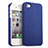 Funda Dura Plastico Rigida Mate para Apple iPhone 4 Azul