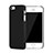 Funda Dura Plastico Rigida Mate para Apple iPhone 5 Negro