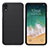 Funda Dura Plastico Rigida Mate para Apple iPhone XR Negro