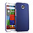 Funda Dura Plastico Rigida Mate para Motorola Moto X (2nd Gen) Azul