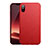 Funda Dura Plastico Rigida Mate Twill para Apple iPhone Xs Rojo