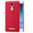 Funda Dura Plastico Rigida Perforada para Xiaomi Redmi Note 3 Pro Rojo