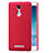 Funda Dura Plastico Rigida Perforada para Xiaomi Redmi Note 3 Rojo