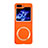 Funda Dura Plastico Rigida Sin Marco Carcasa Mate con Mag-Safe Magnetic BH1 para Samsung Galaxy Z Flip5 5G Naranja