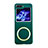 Funda Dura Plastico Rigida Sin Marco Carcasa Mate con Mag-Safe Magnetic BH1 para Samsung Galaxy Z Flip5 5G Verde Noche