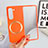 Funda Dura Plastico Rigida Sin Marco Carcasa Mate con Mag-Safe Magnetic BH1 para Samsung Galaxy Z Fold5 5G Naranja