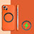 Funda Dura Plastico Rigida Sin Marco Carcasa Mate con Mag-Safe Magnetic para Apple iPhone 13 Naranja