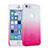 Funda Dura Plastico Rigida Transparente Gradient para Apple iPhone 5 Rosa