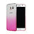 Funda Dura Plastico Rigida Transparente Gradient para Samsung Galaxy S6 Duos SM-G920F G9200 Rosa