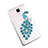 Funda Dura Rigida Lujo Diamante Brillante Pavo real para Huawei Honor 7 Azul Cielo
