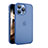 Funda Dura Ultrafina Carcasa Transparente Mate QC para Apple iPhone 15 Pro Max Azul