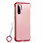 Funda Dura Ultrafina Carcasa Transparente Mate U01 para Huawei P30 Pro New Edition Rojo