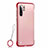 Funda Dura Ultrafina Carcasa Transparente Mate U01 para Huawei P30 Pro Rojo
